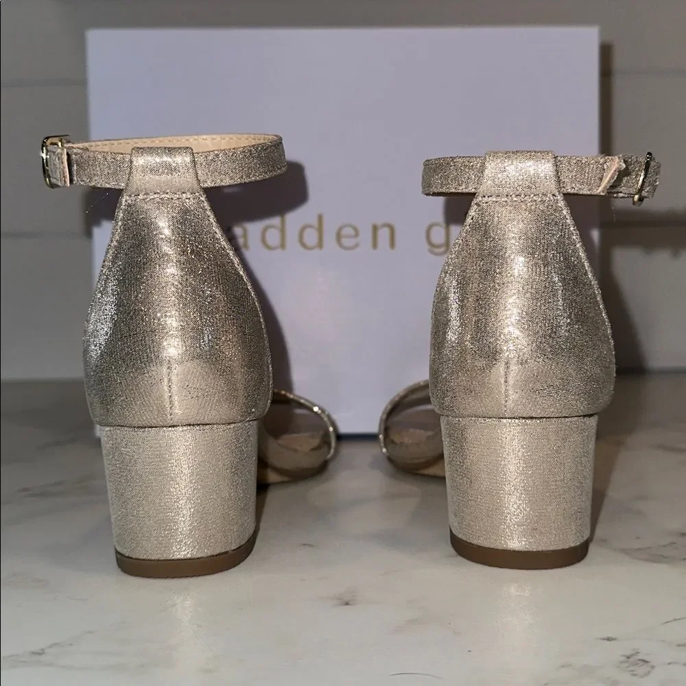 Madden Girl MMARISA Gold Mesh Heels NEW Size 13 Easter Church Wedding